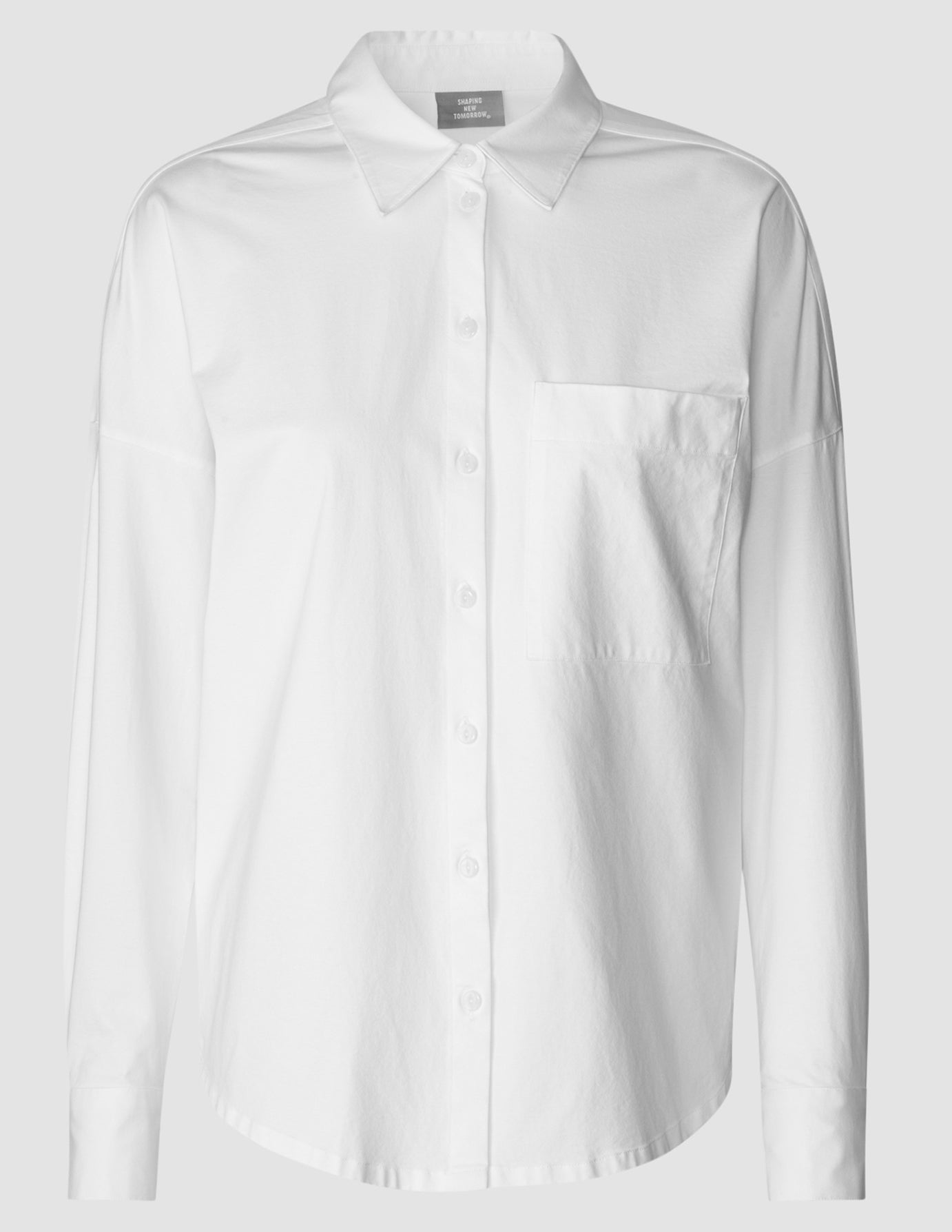 Oversized Long Sleeve Shirt White